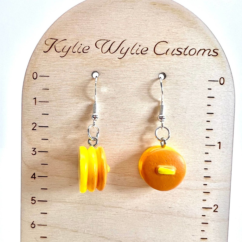 Waffle Stack Earrings - Breakfast Earrings - Diner Earrings - Food Earrings - Picture 9 of 9